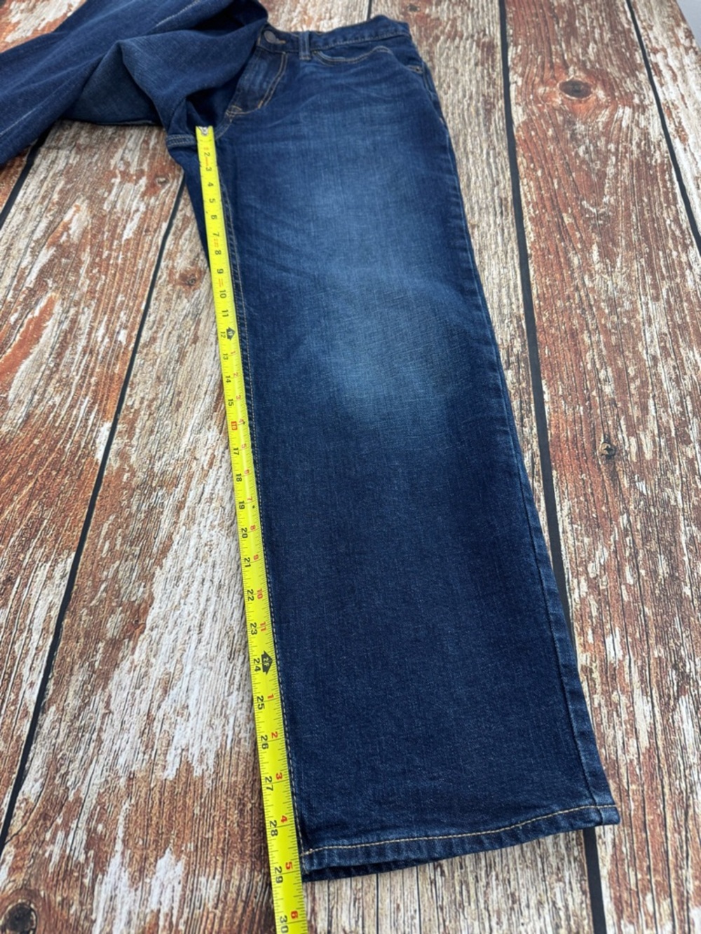 Men's Old Navy Loose Fit, Built in Flex, Dark Wash Denim Jeans, Size 31x32 - Picture 7 of 12